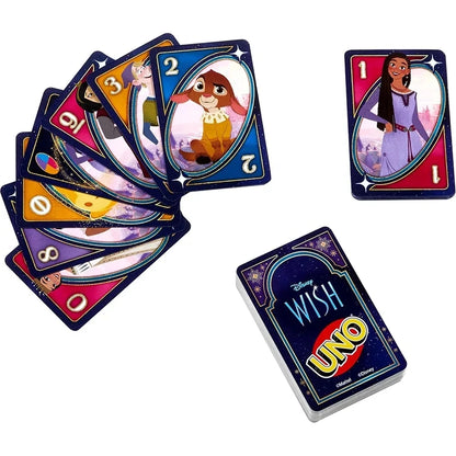 Nouveaux jeux Mattel UNO Disney Lion King et Disney Wish Card Family Funny Entertainment Jeu de société Poker Jouets pour enfants Cartes à jouer