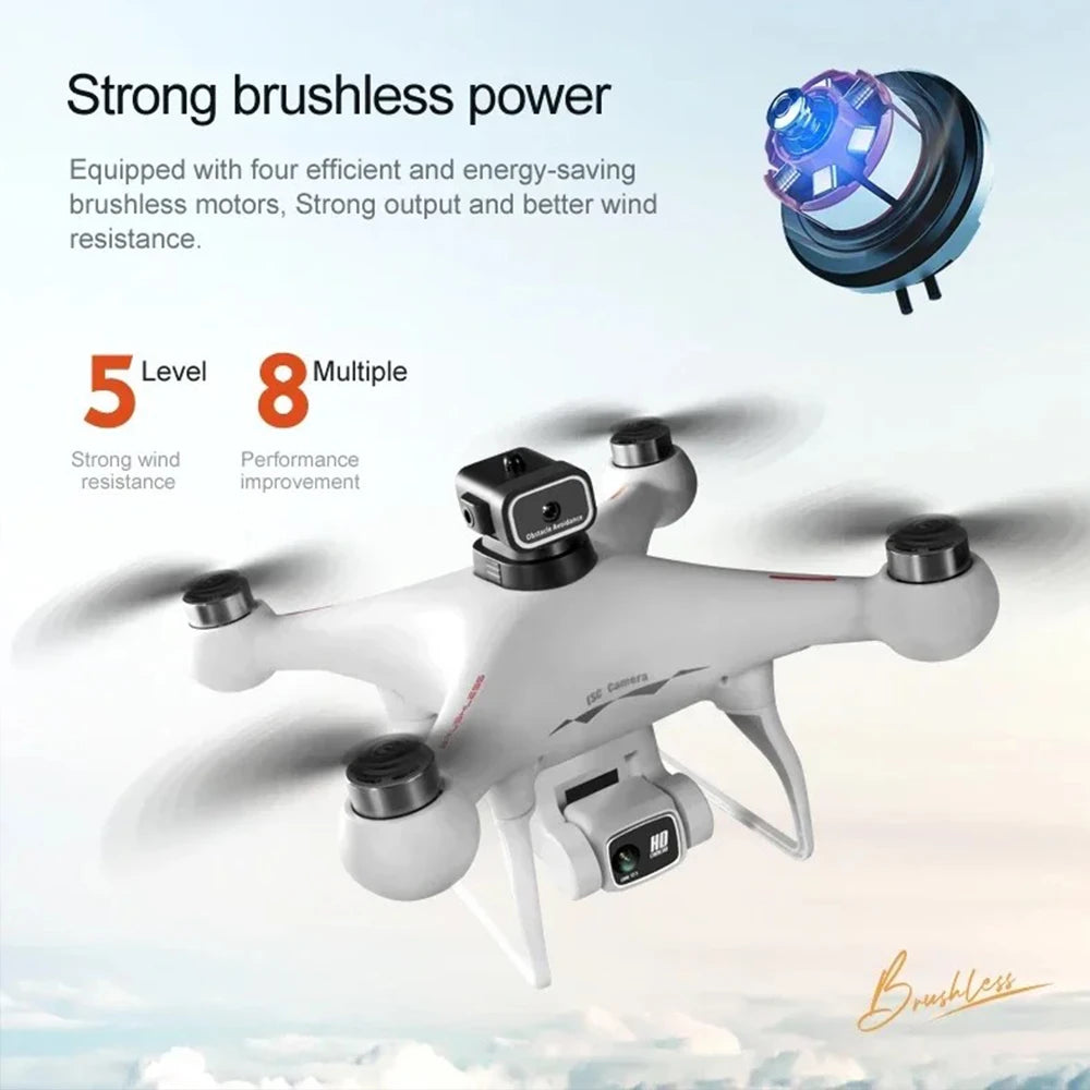 Drone professionnel S116 MAX 8K WIFI FPV caméra 360 ° évitement d'obstacles moteur sans balais RC Quadcopter Mini Dron jouet