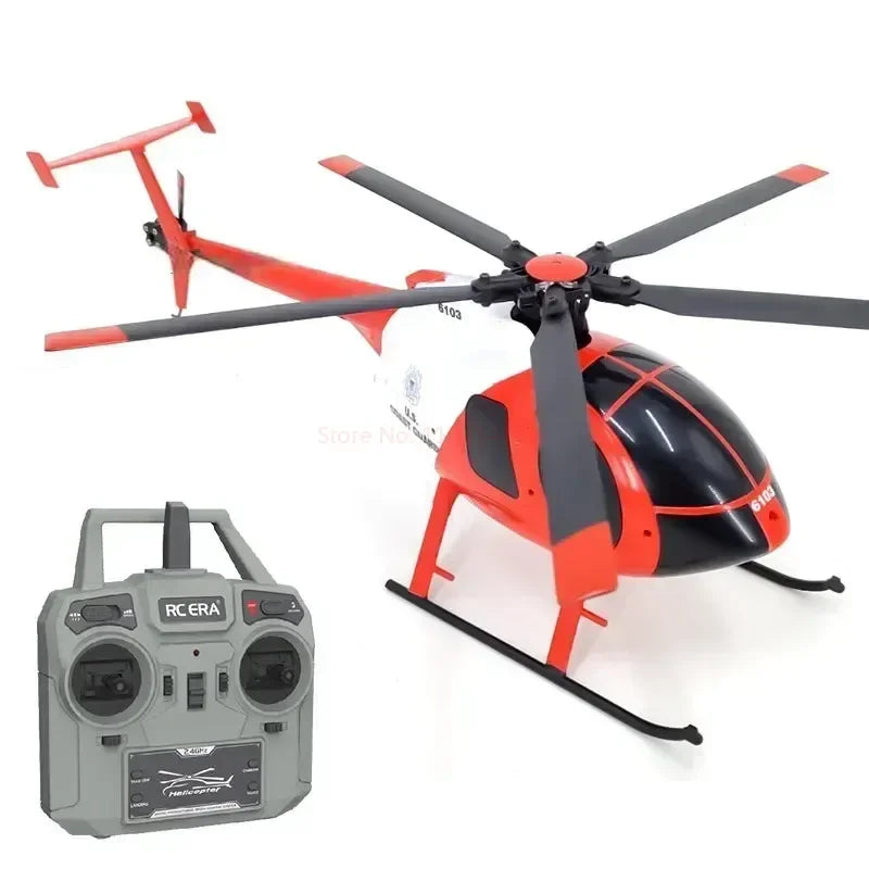 2024 Rc Era Nouveau 1:28 C189 Bird Rc Helicopter Tusk Md500 Dual Brushless Simulation Model 6-axis Gyro Simulation Model Boys Toys