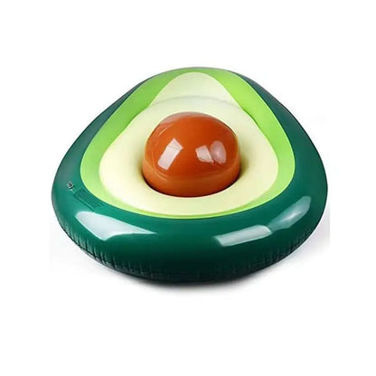 Inflatable avocado floating row PVC beach ball adult water floating row avocado floating bed inflatable toys