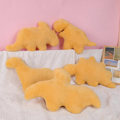 Mini Size Dino Chicken Nugget Plush Soft Dinosaur Doll Dinosaur Theme Party Decorations Stuffed Animal Toy