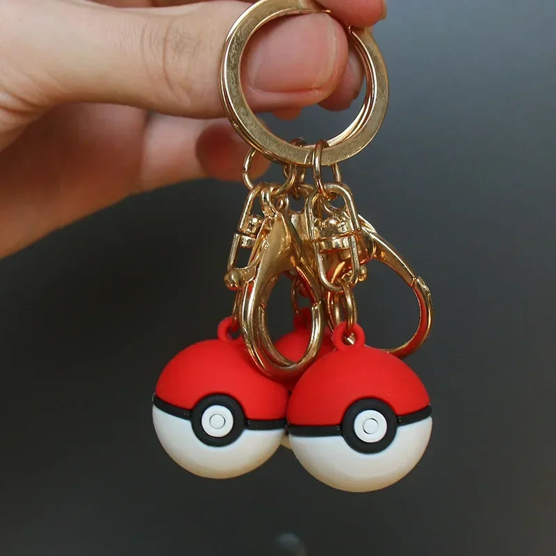 Lot de 20 porte-clés figurines Pokeballs, pendentif, jouet de Noël pour cadeaux