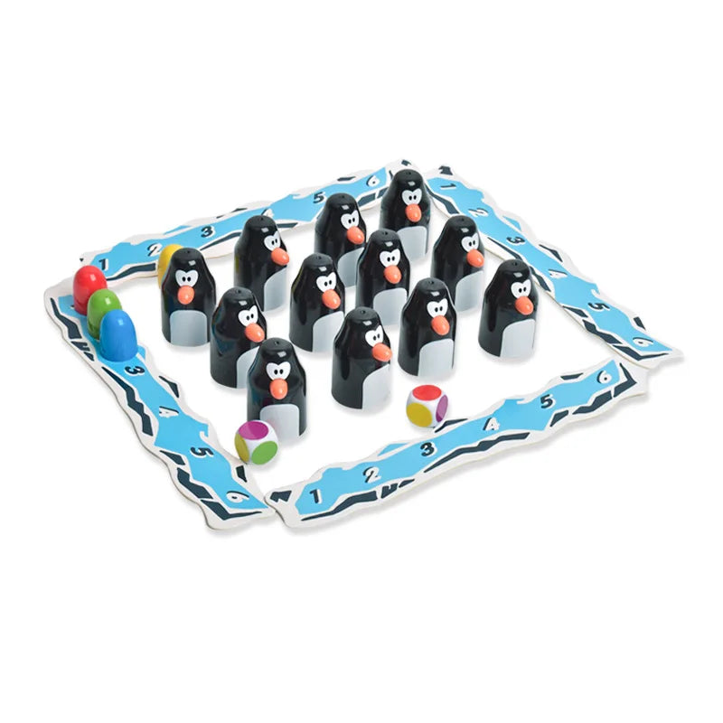 Juego de mesa de pingüino multijugador para niños, rompecabezas de memoria, ajedrez de exploración de madera, juego de mesa para padres e hijos para fiestas de 2 a 6 jugadores