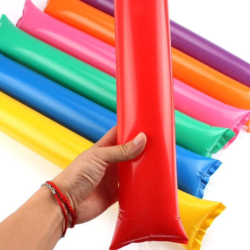 Colorful Long Balloon Inflatable Fuel Stick Wholesale Clapping Stick Sports Party Cheer Inflatable Stick Cheer Props Noise Maker