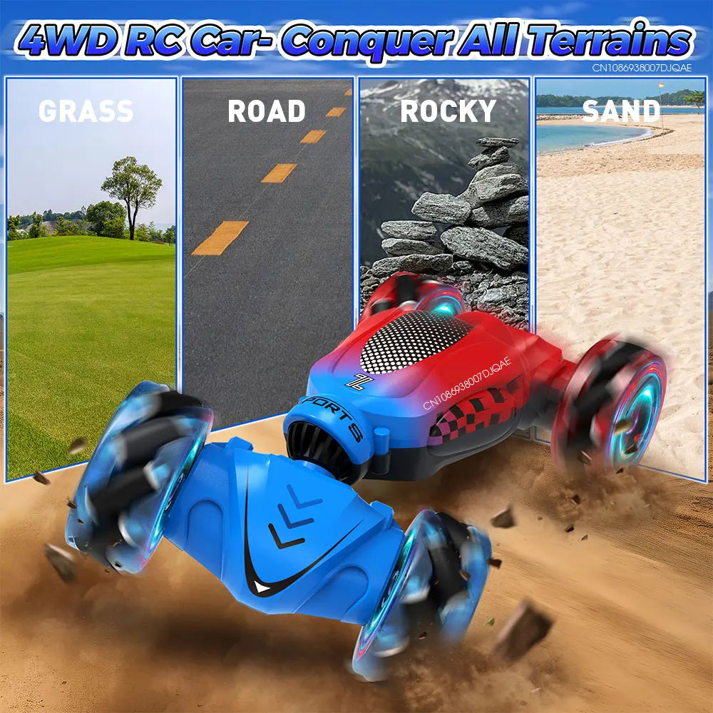 Voitures RC 2.4G Télécommande Véhicule Tout-Terrain 4 Roues Motrices Drift RC Stunt Cars Jouets Électroniques Pour Enfants Cadeau D'anniversaire