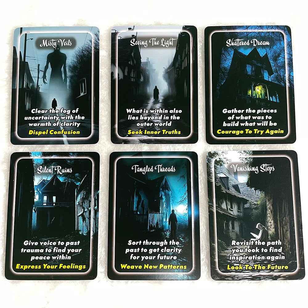 Tarot Cards, The Haunted Echoes Oracle Cards, Big Size Oracle Deck, Occult Oracle Cards, Fortune Telling