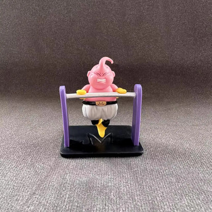 5 piezas/set de juguetes de colección de figuras lindas de Dragon Ball Majin Buu para culturismo y fitness