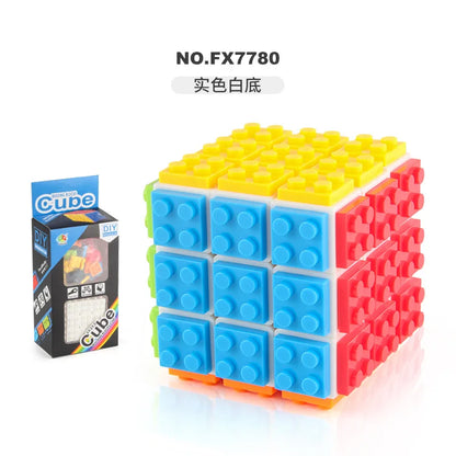 Série de briques MOC DIY Magico Cube Professional 3x3x3 Classical Enlighten Blocs de construction éducatifs Jouets pour enfants Cadeau pour enfants