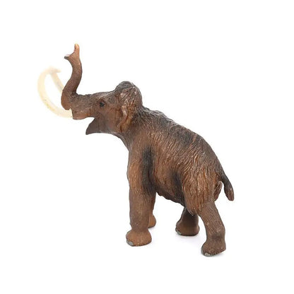 Ensemble de simulation de faune sauvage, éléphant à poils longs, modèle de mammouth, jouets préhistoriques en bioplastique pour enfants