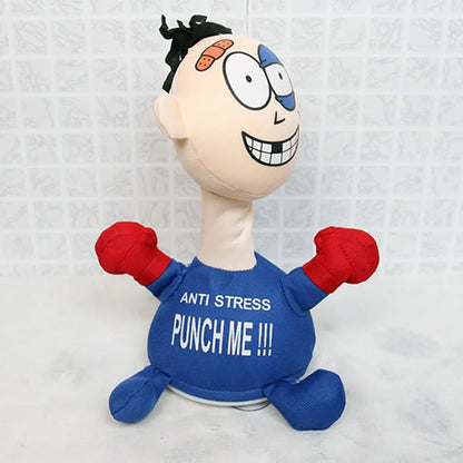 Jouet en peluche Punch Hit Me Villain Creative Vent Decompression Toys Doll Toys pour amis Jouets drôles Enfants ou adultes Cadeau