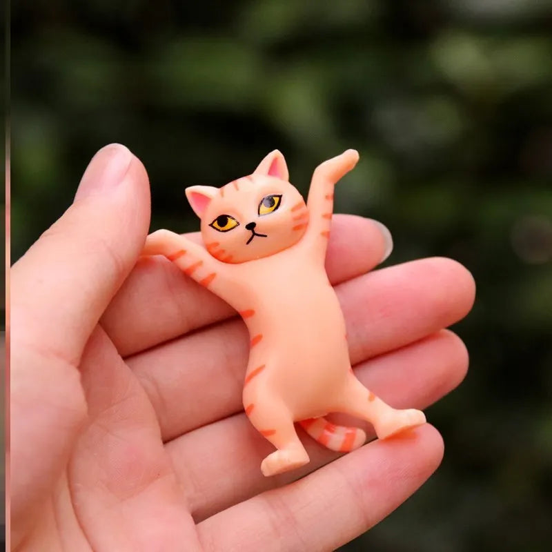 11 modèles de figurines de chat dansant, décoration d'animation, modèle de chat, jouet de mode, chat enchanteur, capsule, poupée, décoration de gâteau