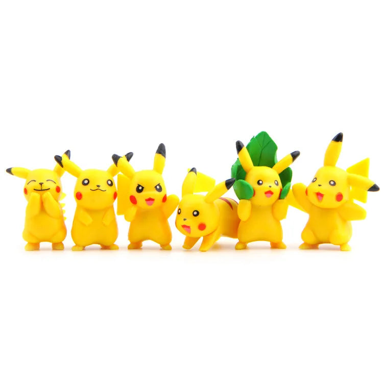 Pokémon Pikachu Lot de 18 figurines d'action en PVC pour enfants