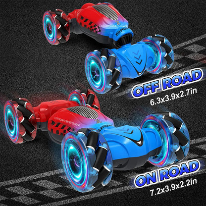 2024 más nuevo RC Stunt Car Toy de doble cara 2.4G Watch Gesture Control remoto Twist Car 360 ° giratorio Drift Climbing Car regalo para niños