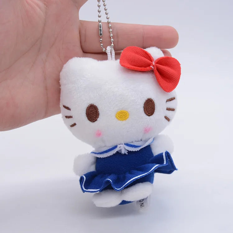 Lot de 10 jouets en peluche Kuromi, pendentif fantaisie Cinnamoroll, accessoires de sac, porte-clés, pendentif de voiture, cadeau de Saint-Valentin