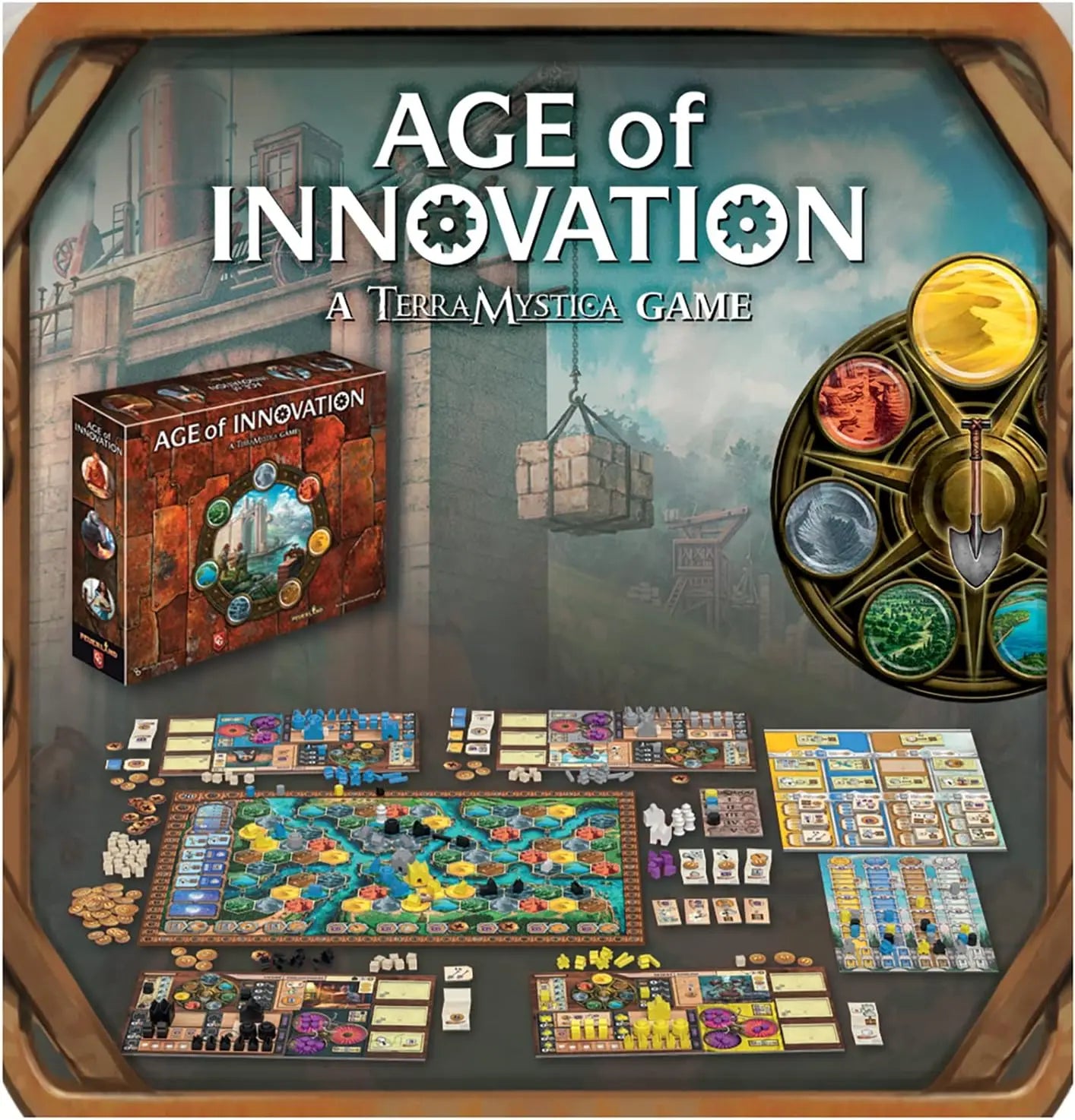 Age of Innovation - Un jeu Terra Mystica, jeu de société de stratégie de faction, 14 ans et plus, 1 à 5 joueurs, 40 min