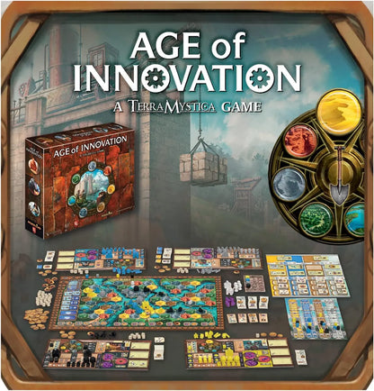 Age of Innovation - Un jeu Terra Mystica, jeu de société de stratégie de faction, 14 ans et plus, 1 à 5 joueurs, 40 min