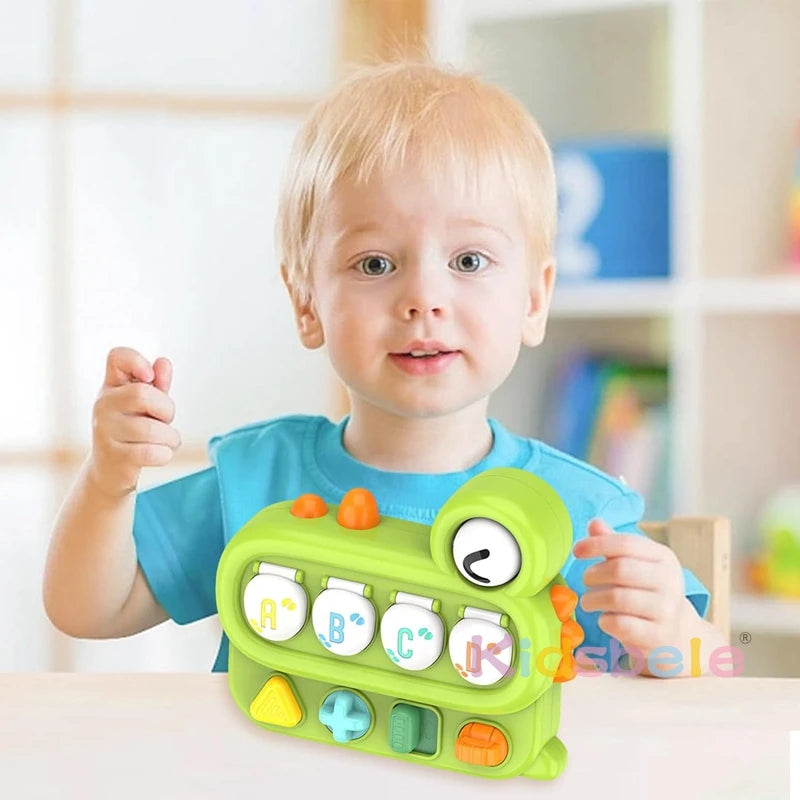 Boîte à jouets Montessori Pop-up Machine à cause et à effet Jouets Montessori à cause et à effet