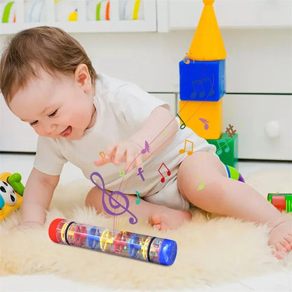 Jouet pour bébé Rainmaker, bâton de pluie, jouets musicaux pour bébés de 1, 2, 3 ans, hochet à main, jouet, instrument éducatif pour enfants