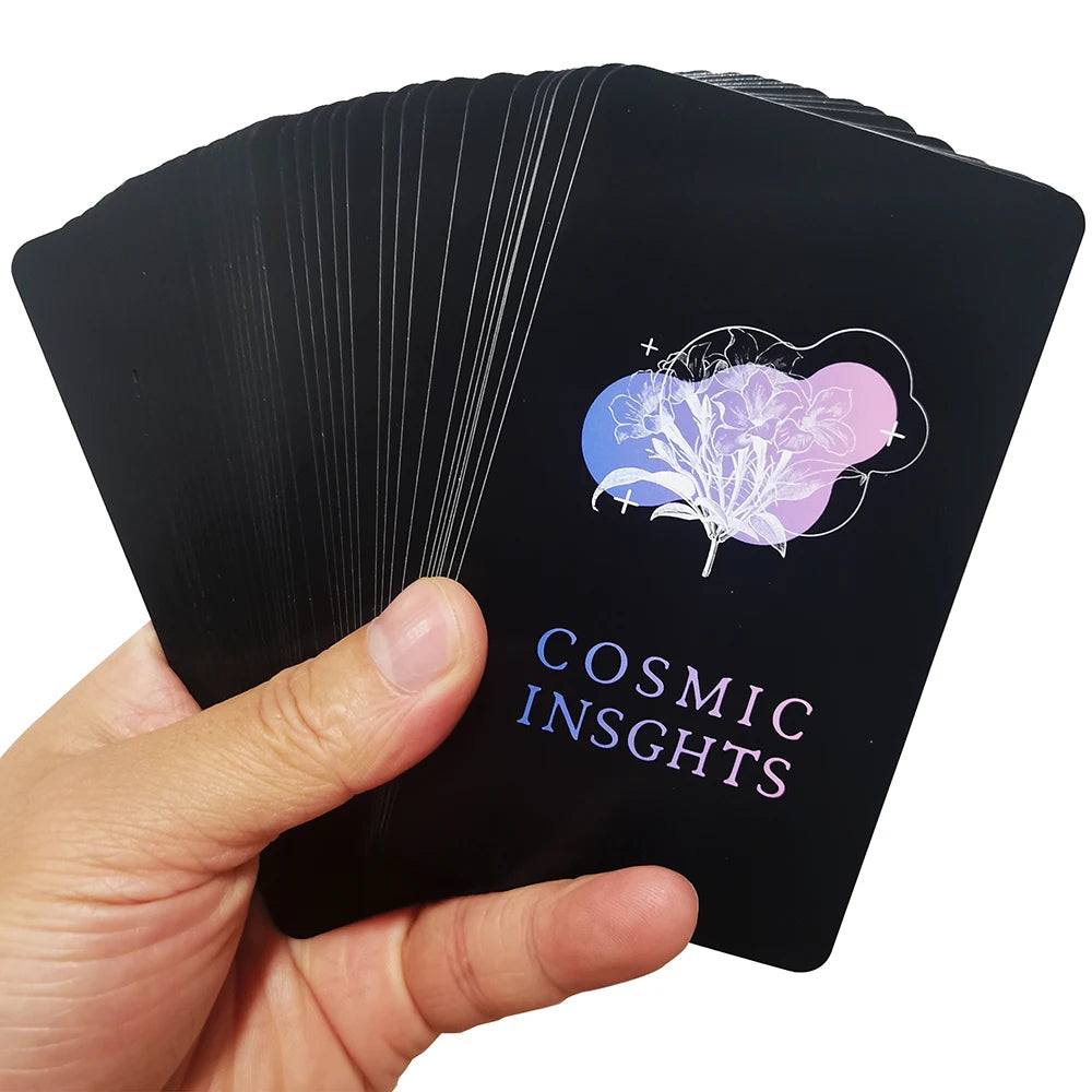 Jeu de tarot Cosmic Insights, cartes de tarot de l'amour pour débutants, prophétie, 12 x 7 cm, 40 cartes, tarot divinatoire dans une boîte