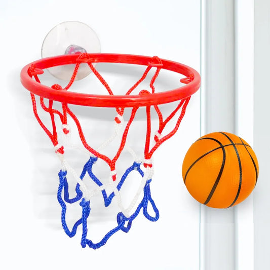 Mini aro de baloncesto portátil de 6 cm, divertido juego de juguetes para aficionados al baloncesto en casa, juego de pelota de descompresión para niños y adultos