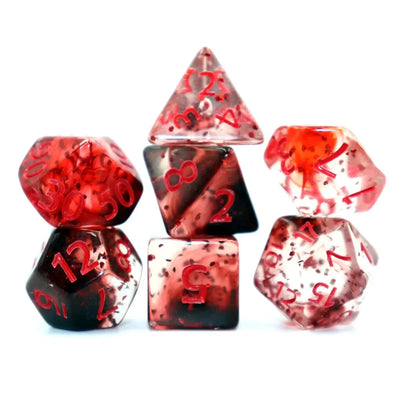 Ensemble de 7 dés DND de style cristal, dés de jeu de table polyédriques, dés de jeu de rôle RPG