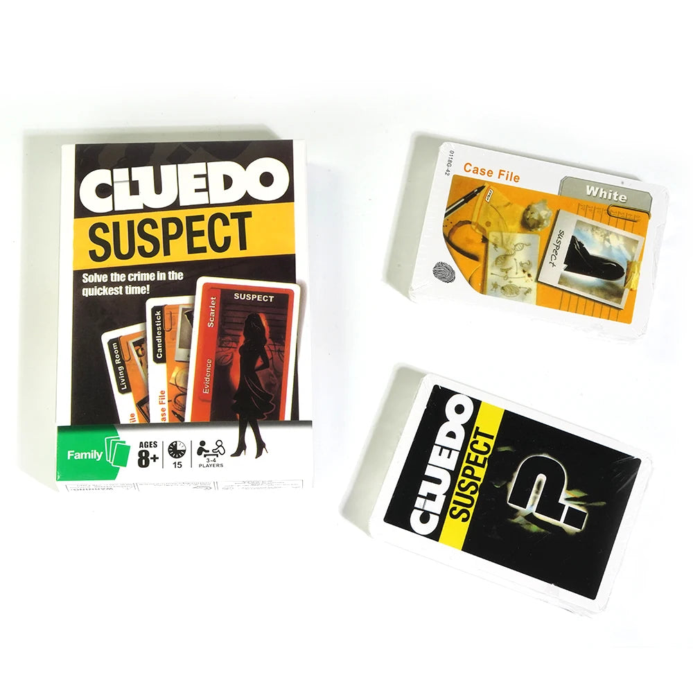 Jeu de cartes Cluedo Suspect Tout le plaisir de Cluedo Jeu de société familial Cluedo Suspect