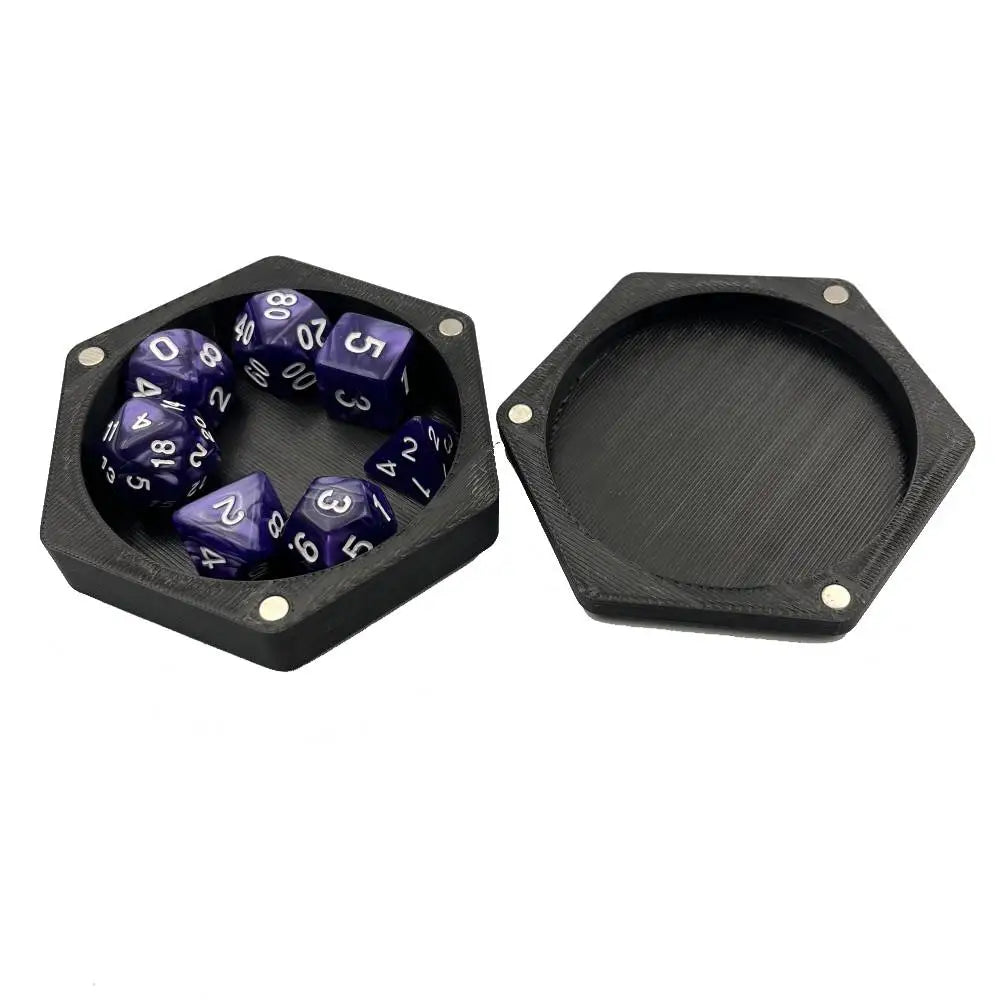 DND Dice Box for RPG Player Dice collection, portable dice tray for DND RPG COC board games players collected resin Dice tower