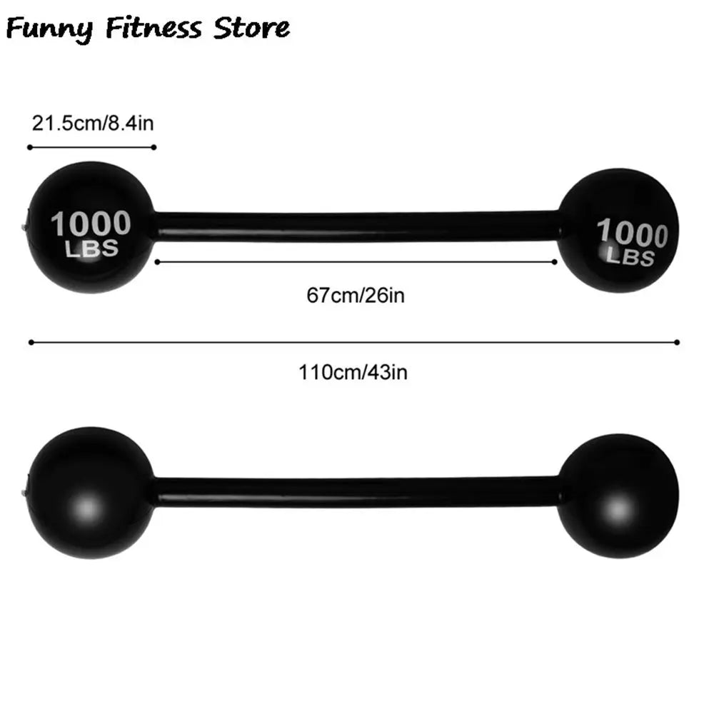 Decoration Parent-child iInteraction Fun Game Barbell Event Game Props Inflatable Barbell Simulation Gym Funny Toys