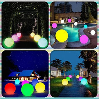 1 ballon gonflable d'extérieur pour piscine, jardin, grandes boules LED, jouet lumineux pour fête, piscine