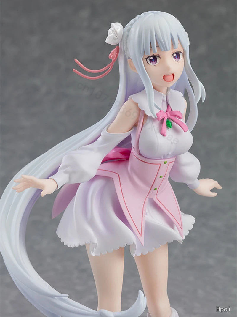 Figurine d'anime Re: Zero Starting Life in Another World de 17 cm, figurines d'action Emilia, Kawaii Memory Snow, collection Emilia, jouets modèles