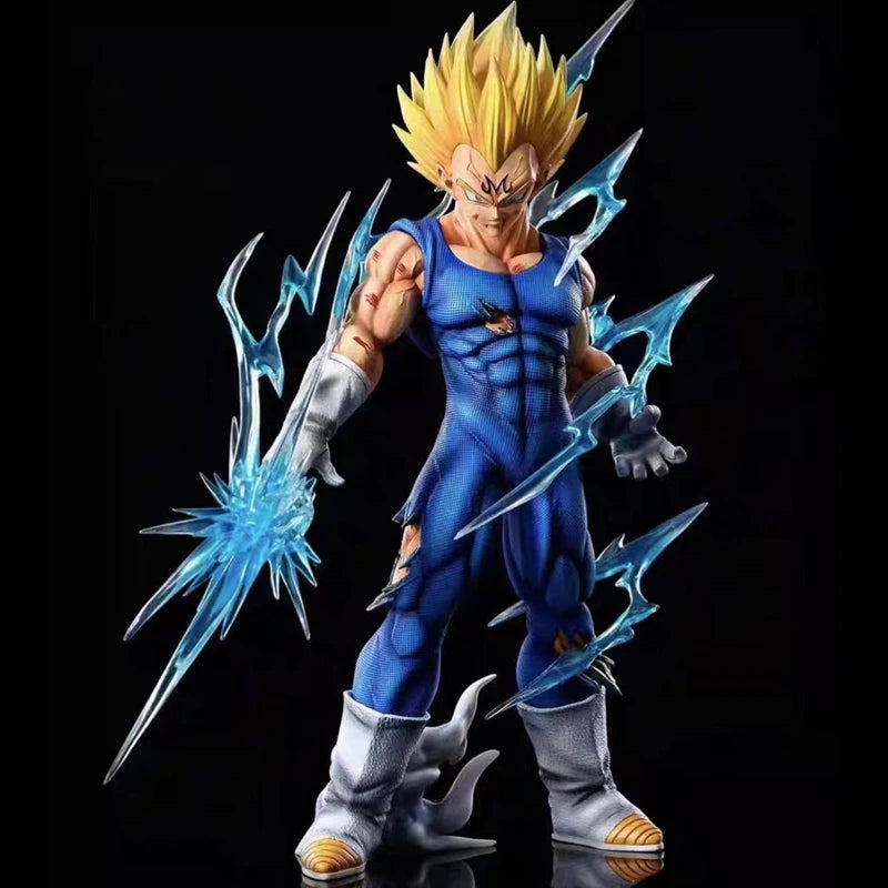 Figura de anime Dragon Ball Z de 28 cm, figura de acción Majin Vegeta, figura GK Super Saiyan Vegeta, modelo de colección para adultos, juguetes, regalos