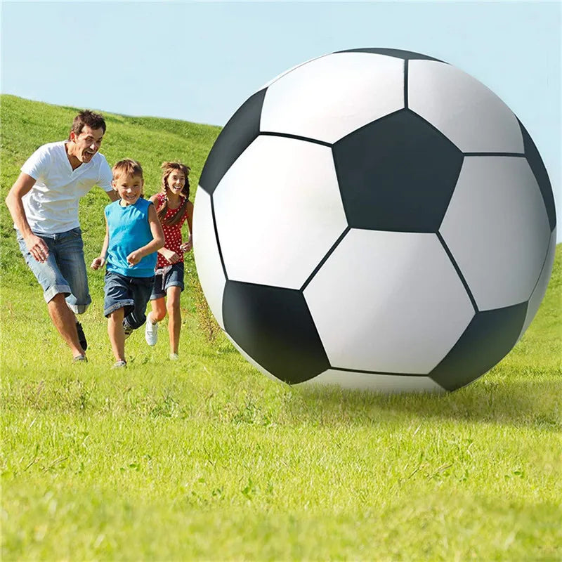 Jeux de plage en plein air PVC épaissi géant gonflable ballon de plage jouets de football herbe football école maternelle amusant sport balle