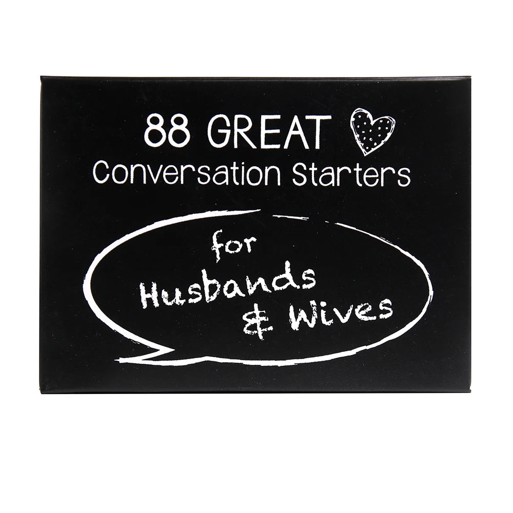 88 Great Conversation Starters For Husbands And Wives Romantic Card Game For Married Couples Christian Games Communication