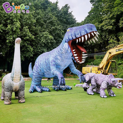 Jurassic Theme Giant Inflatable Dinosaur Balloon Replica 3m Length For Children Park Yard Event Decoration Toys