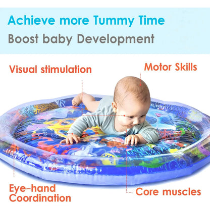 Baby Inflatable Water Mat, Water Play Mat, Baby Toys Activity Mat, Aquarium Mat, Promote Baby Motor And Sensory Development, Gro