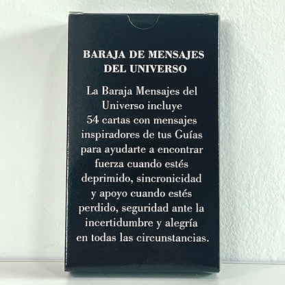 Baraja de Tarot en español, cartas del Oráculo del Universo, palabras clave del Tarot, cartas con mensajes espirituales, para principiantes, versión en español del Tarot, 12 x 7 cm