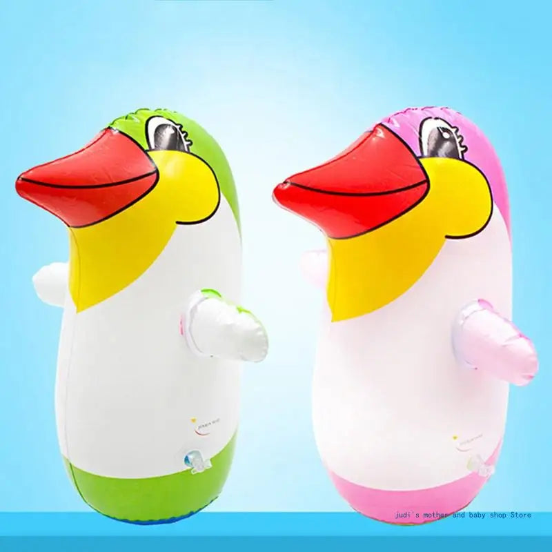 67JC 36cm/45cm/70cm PVC Inflatable Toy for Creative Cartoon Penguin Tumbler for Children Kids Gifts Swimming Pool Beach