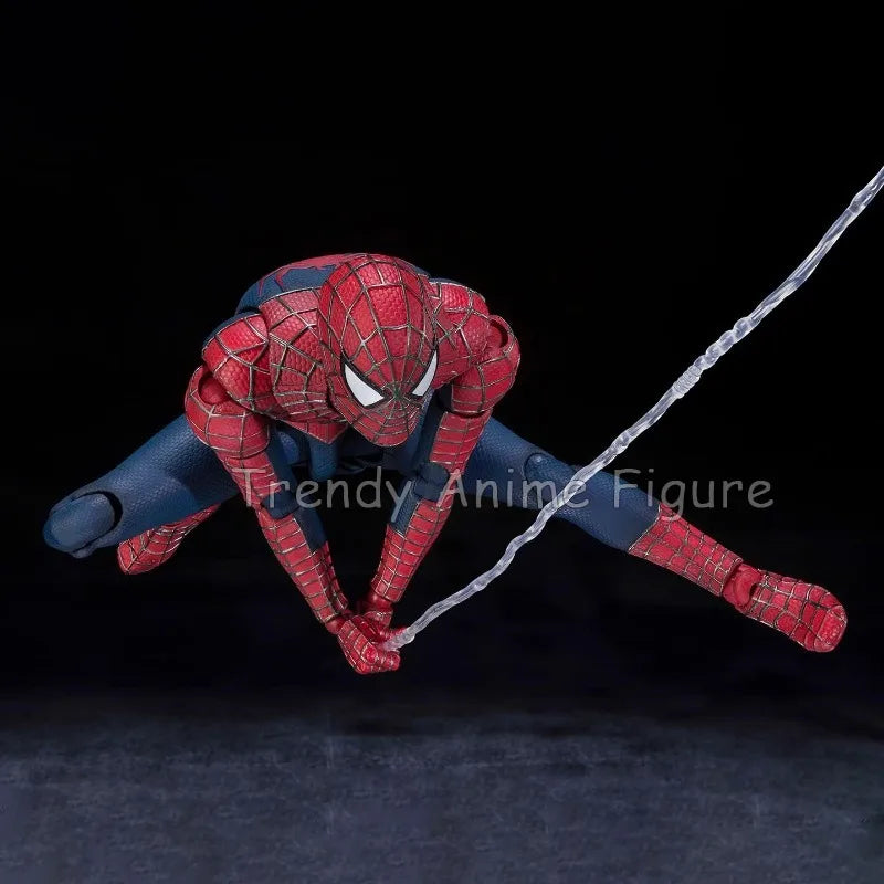 CT Spider-Man Action Figure SHF Tobey Maguire Figurine No Way Home Spiderman The Friendly Neighborhood Figure Movable Model Toys