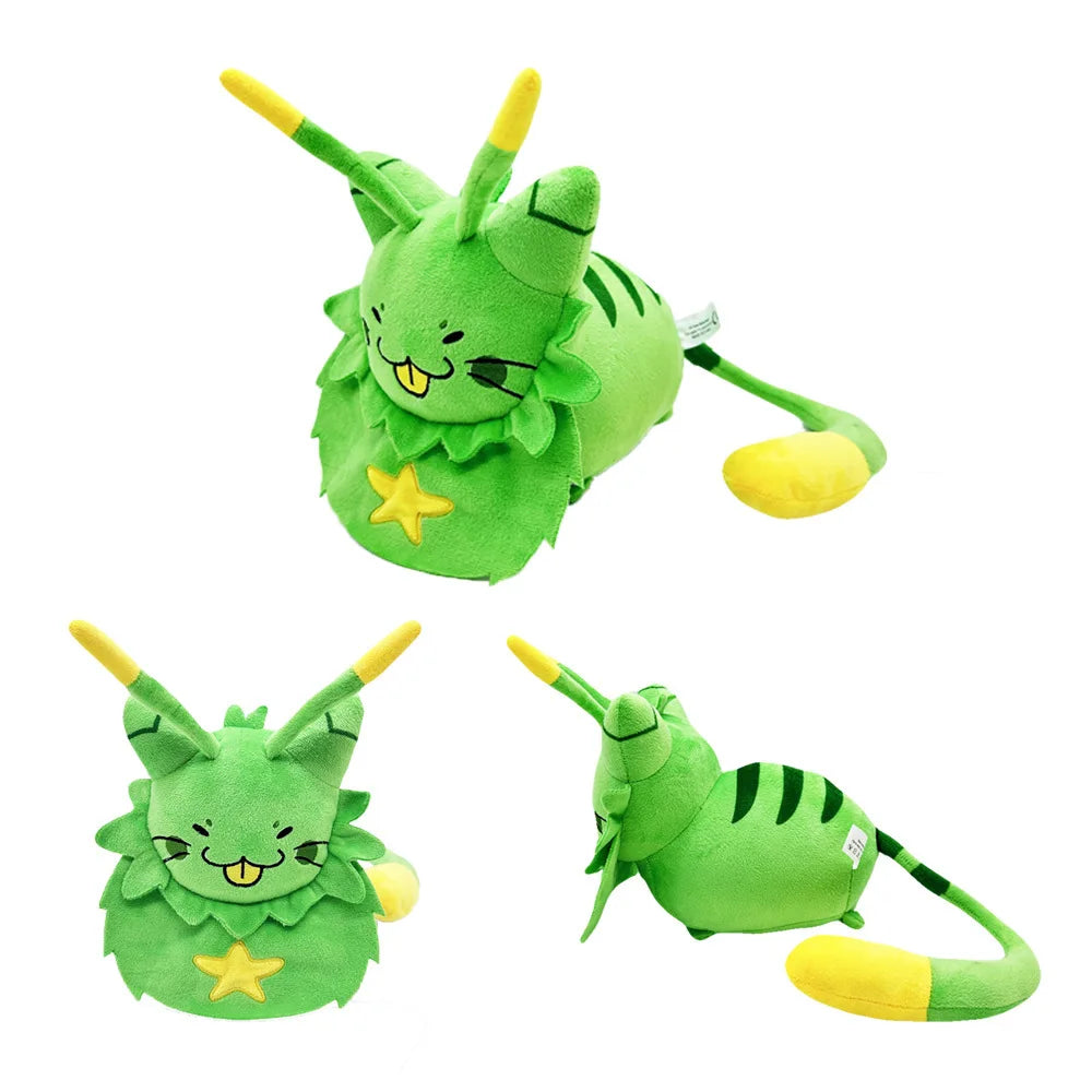 2024 New Gnarpy descubre Internet Juguetes de peluche de gato verde Muñecos de peluche a menudo Almohada Decoración del hogar Muñecas para regalo de cumpleaños