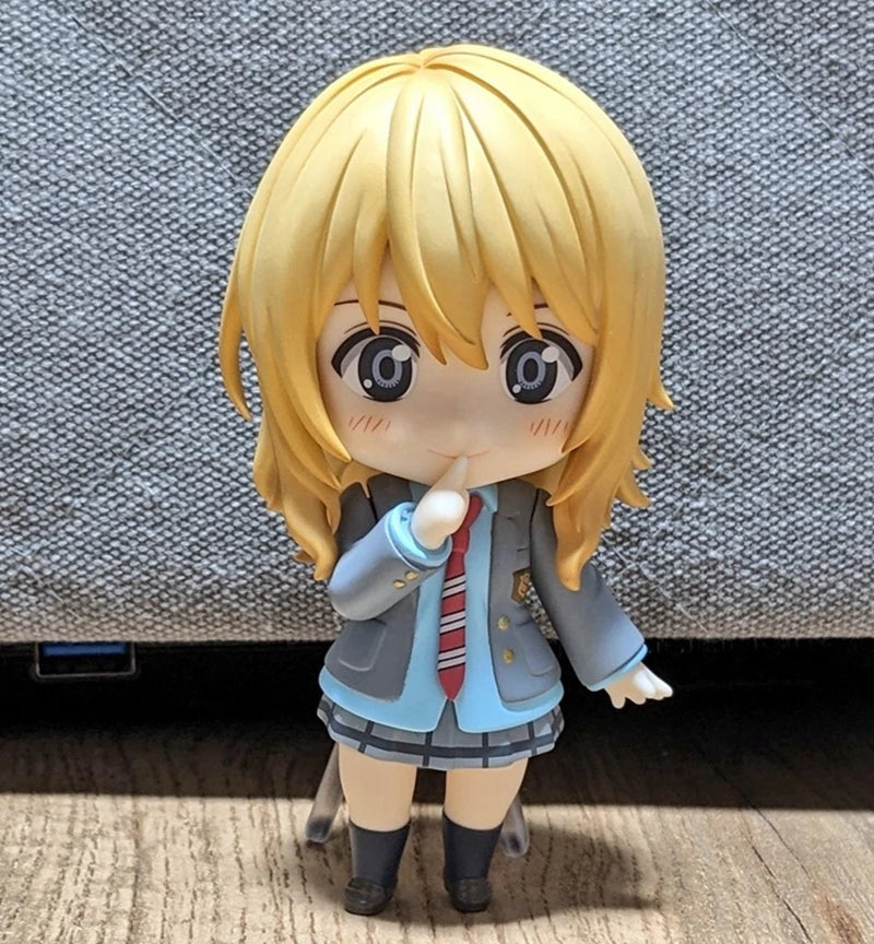 Figurine d'anime Your Lie in April de 10 cm, figurine d'action Miyazono Kawori, violoniste, fille Kawaii, collection, modèle de poupée, jouets