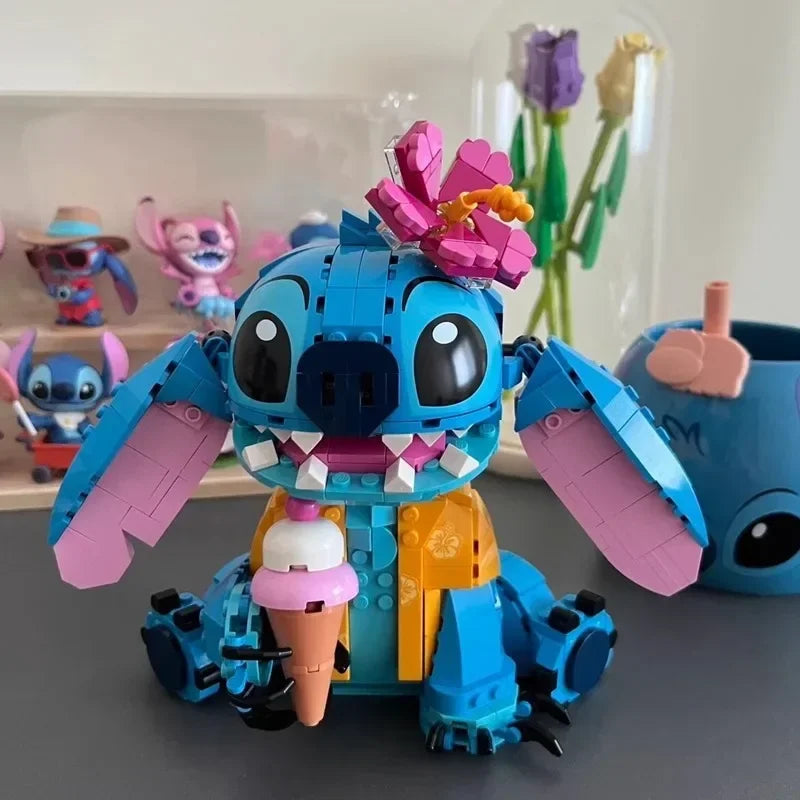 730 piezas Stitch compatibles 43249 bloques de construcción ladrillos Stitch niña niño cumpleaños regalo de Navidad juguetes