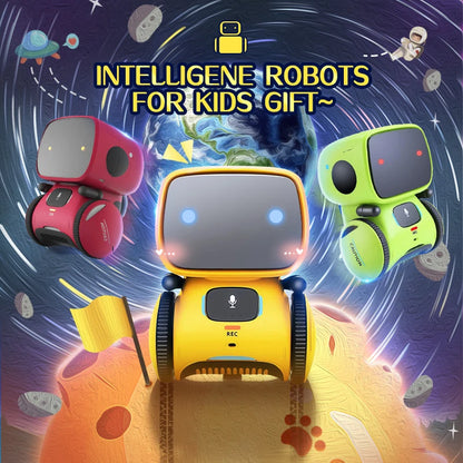 Robot inteligente con 5 estilos y colores, control por voz, robot interactivo, lindo juguete de baile, comando de voz, control táctil, juguetes para niños, regalo de cumpleaños