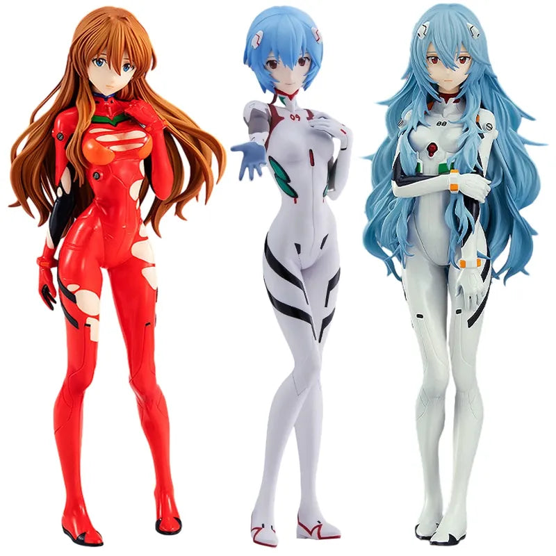 Figurine d'anime Neon Genesis Evangelion 18 cm EVA cheveux courts Rei Ayanami figurine d'action Asuka figurine PVC Collection modèle poupée jouets