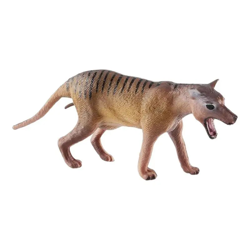 Figurines d'action de loup de simulation, animaux sauvages, jouets pour enfants, cadeaux, modèles de loup à crinière thylacine réalistes, jouet de collection