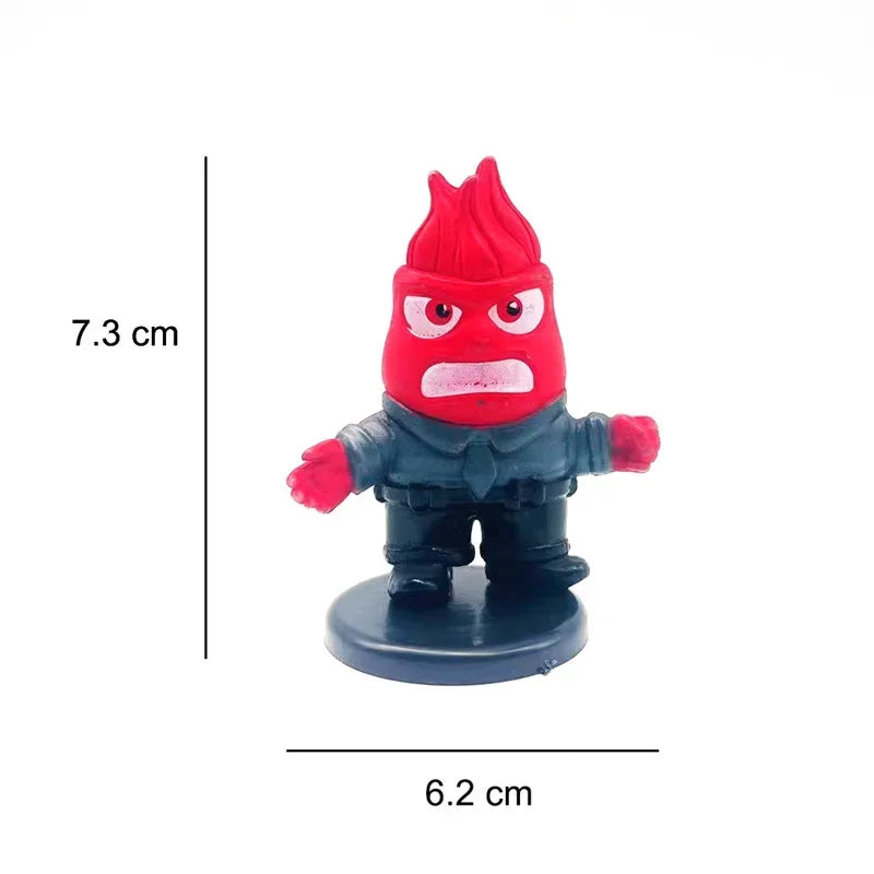 6pcs Inside Out 2 Figure Anime Joy Sadness Angry Action Figurine Fear Disgust Kits Collection Model Toy Gift In Stock