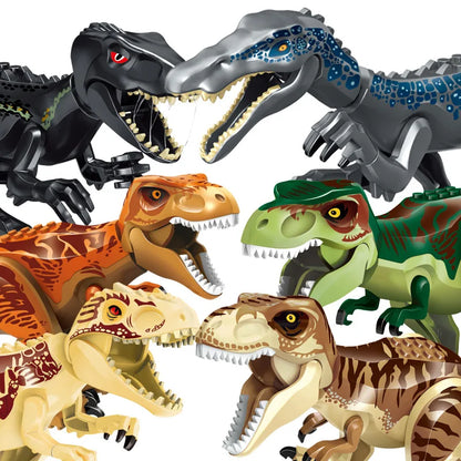 Monde des dinosaures du Jurassique Raptor brutal T-Rex Triceratops Indominus Rex Modèle Blocs de construction Dino Velociraptor Figure Briques Jouets