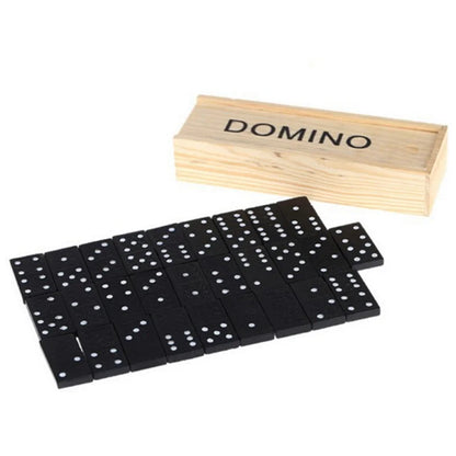 Juego de 28 piezas de dominó de madera para niños, juego de mesa, juguetes educativos para niños, regalo de Navidad