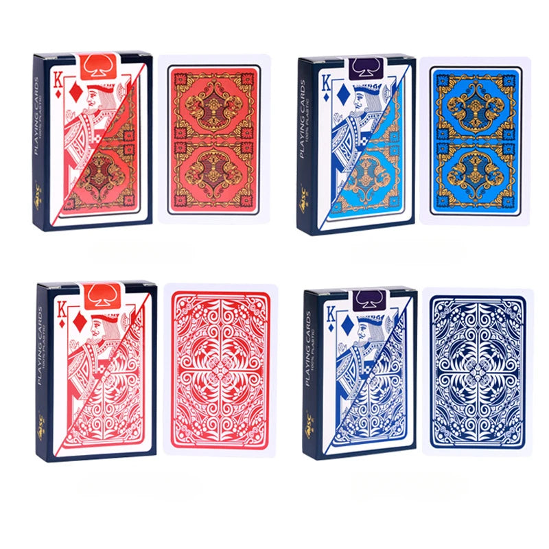 1 Set Playing Cards PVC Waterproof Playing Cards Plastic Crystal Game Ware Durable Supplies Creative Gift Practical Joke Party