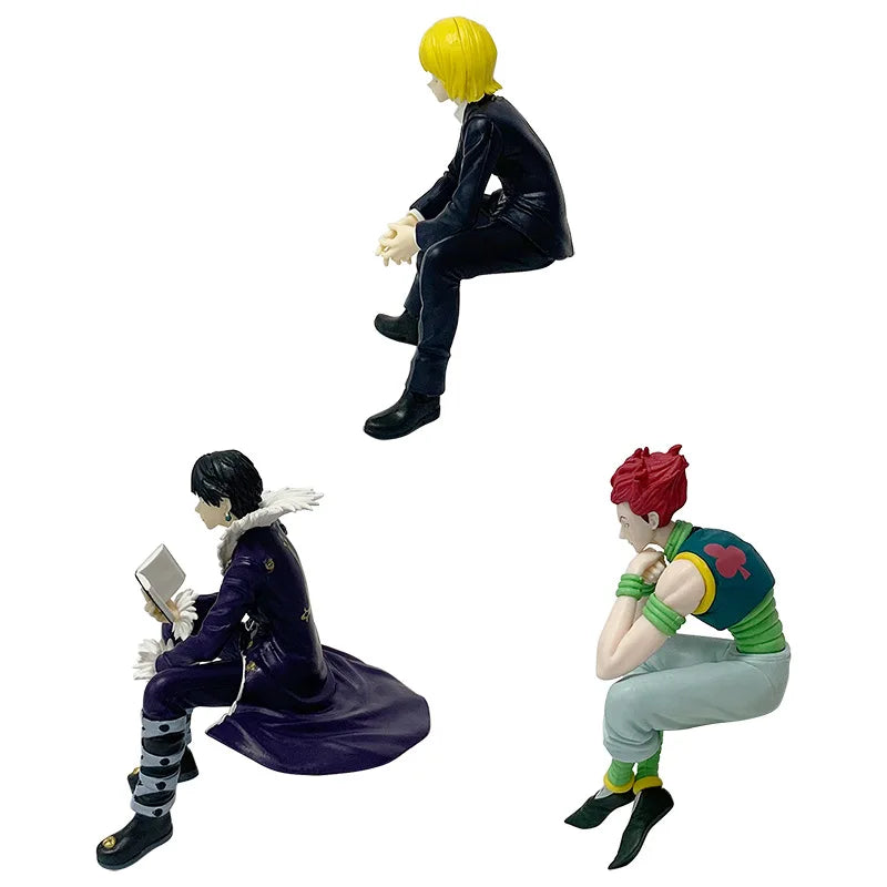 Figurine d'anime Hunter×Hunter 13 cm Kurapika Figurine d'action Chrollo Illumi Hisoka Collection de figurines Noodle Stopper Modèle Jouets Cadeaux