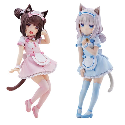 Figurine d'anime NEKOPARA 18 cm Kawaii Girl Chocola Figurine d'action mignonne femme de chambre vanille Figurine PVC Collection modèle poupée jouets cadeaux